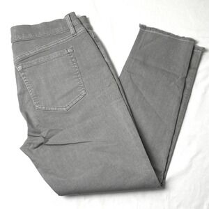 LOFT Womens Mid Rise Modern Skinny Crop Jeans Size 4/27P Sage Green Stretch